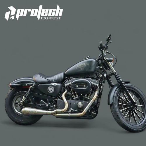 Scarico harley davidson - 2-1,
