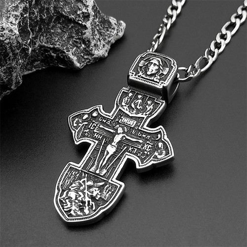 Collana croce crocifisso gesù - collana,