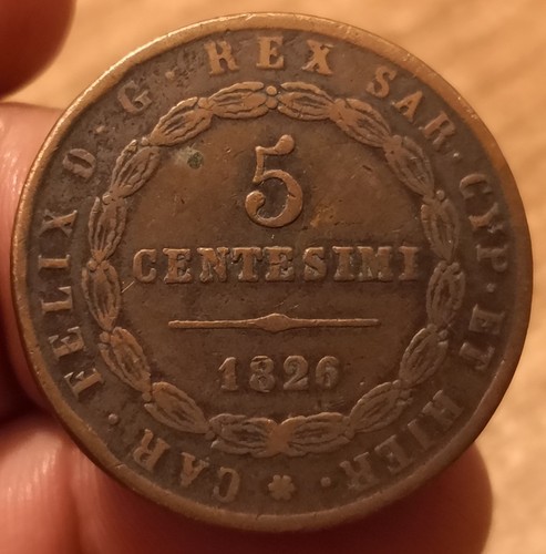 Moneta centesimi 1826 - centesimi,