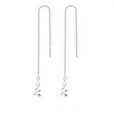 Orecchini A Filo Con Nastro A