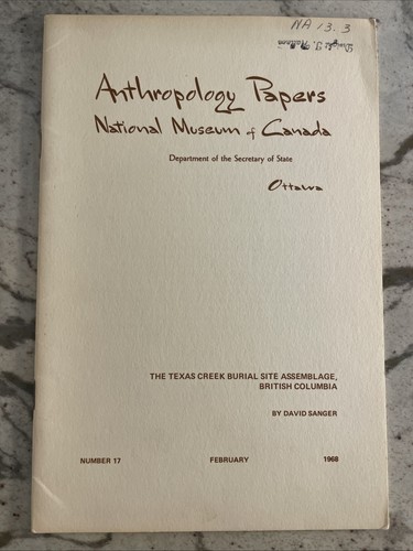 1969 anthropology papers - 1969,