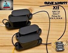 Set Pickup Alnico V Stile XII Split Coil Nero