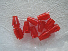 Lego 10 x Cono Cono 4589b 1x1 Rotondo Trasparente Rosso