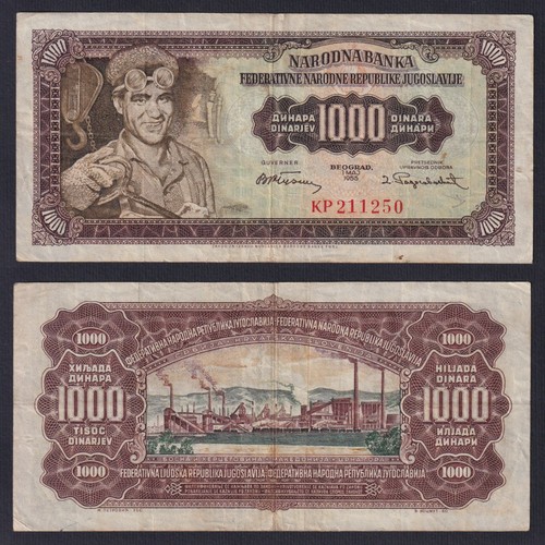 Banconota jugoslavia 1000 - banconota,