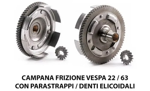 Campana frizione denti - frizione, 22/63