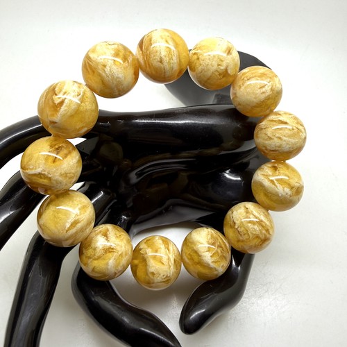 Bracciale con perline ambra