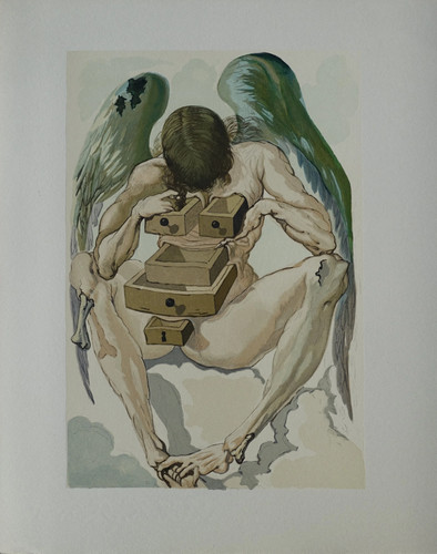 Salvador dali angelo caduto - salvador, l'angelo