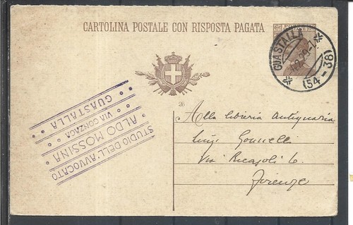 1929 30c intero postale - 30c, da