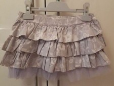 Gonna gonnellina balze cotone tulle lilla Cycleband fiori bimba bambina 5 anni