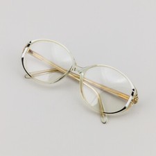 Occhiali da vista - vintage '70 - lenti ovali - montatura trasparente