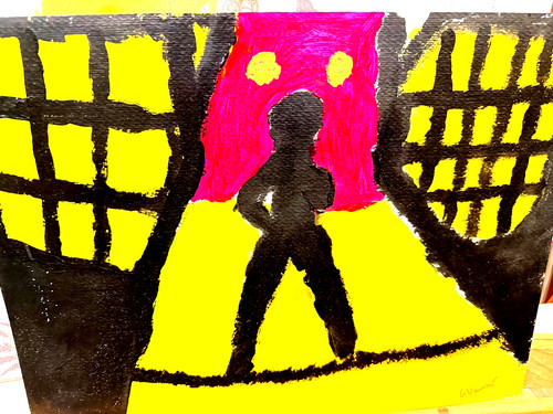 Quadro dipinto mano - a, acrilico