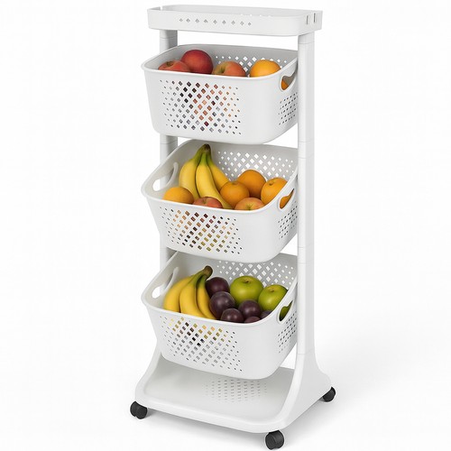 Carrello cucina bianco - carrello,