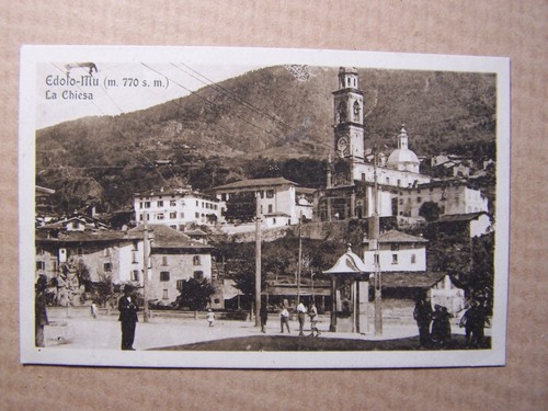 Edolo cartolina - (brescia),