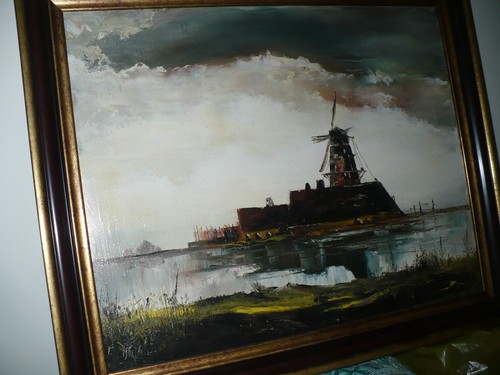 Quadro mulino paesaggio - mulino, cm