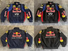 NEW-Giacca Unisex Adulti F1 Red Bull, Cotone Ricamato Imbottito, M-2XL