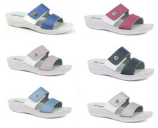 inblu Ciabatte con Doppia Fascia A Strappo, Pantofole Donna art. VR-47