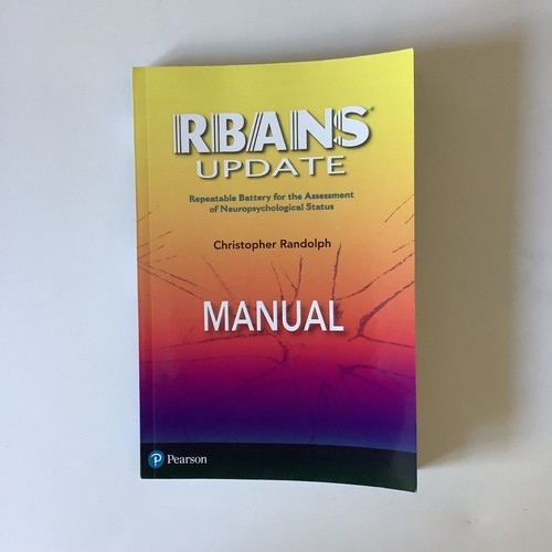 Pearson rbans update - update, manual