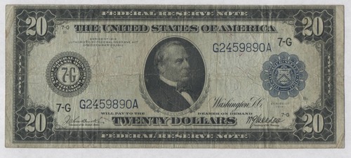 988 1914 banconota - da, 20