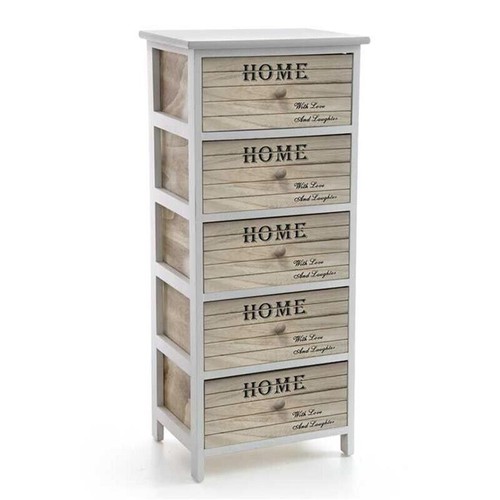 Cassettiera legno decorata - in,