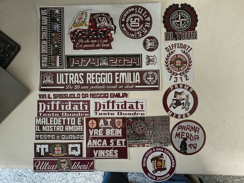 Adesivi ultras reggiana - reggiana, teste