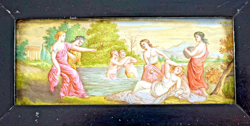 Antica targa smaltata - smaltata, xviii