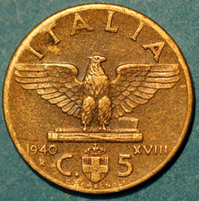 1940 Italia 5 Centesimi