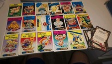 Lotto 17 Carte Mega Sgorbions  Garbage Pail Kids Italy Topps Company + 9 Retri