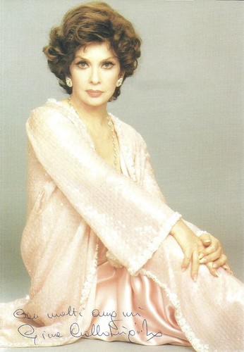 Gina lollobrigida autografo - lollobrigida,
