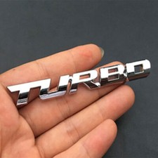 Adesivo 3D TURBO argento
