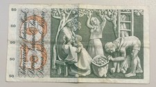 NL* SVIZZERA SUISSE Banconota da 50 FRANCHI SVIZZERI CHF 1970 ottima conservaz
