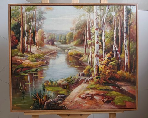 Quadro olio paesaggio classico