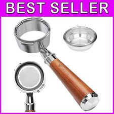 Elegante Portafiltro 58mm Senza Fondo con Base Staccabile - Strumento Espresso Premium