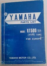 Yamaha Libretto Parti Di Ricambi Moto XT500 1977
