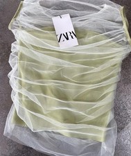 Maglia Zara maglia tulle verde
