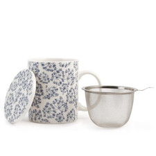 Tisaniera fiorata seta con