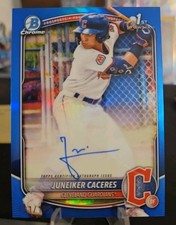 2025 Bowman 1° Juneiker Caceres True Blue Rifrattore Auto! 🔥