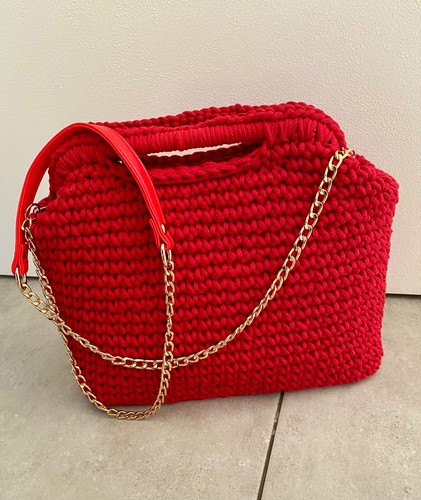 Borsa uncinetto fatta mano - uncinetto,