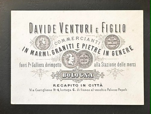 Antico biglietto commerciale - antico,