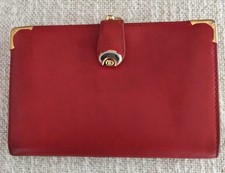 Portafoglio vintage in pelle con logo Gucci anni ‘70/’80