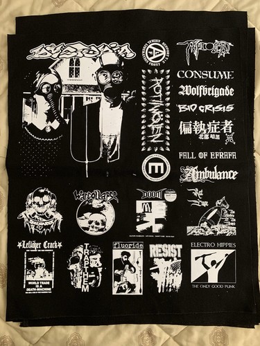 Foglio toppe crosta punk