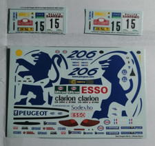 DECALS 1/43 Peugeot 206 Evo 1