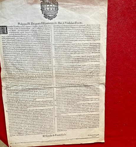 Grida milano del 1659 per - in,