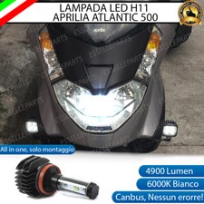 LAMPADA LED H11 6000K 4900 LM CANBUS APRILIA ATLANTIC 500 2001-04 ANABBAGLIANTE