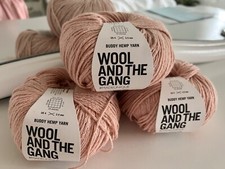 Filato Cotone Biologico e Canapa Made In Italy Cammeo Rosa 3 Matassine WATG