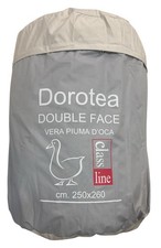 Piumone Trapuntato per Tutte Le Stagioni in 50% Piuma D'Oca Bianca, per Letto Ma