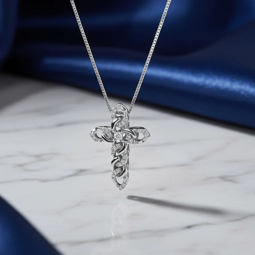 Collana con croce oro - collana, in