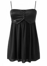 Top in seta BCBG Maxazria nero