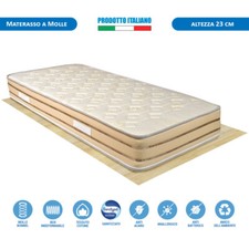 Materasso singolo molle Bonnel 80x190 ortopedico portanza 110Kg H23