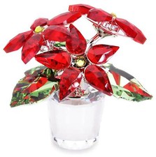 SWAROVSKI 905209 - Stella di Natale / Poinsettia in Cristallo - cm 4 - Nuova