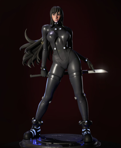 Statua reika shimohira dipinta - statua,